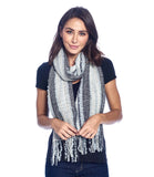Multicolor Boucle Alpaca Scarf