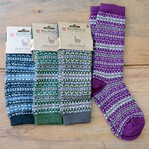 Fair Isle Crew Sock