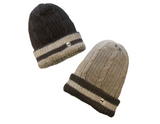 Reversible Striped Alpaca Beanie