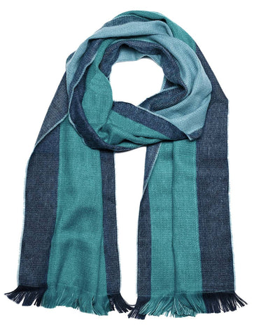 Alpaca Reversible Scarf - Tahitian Tide