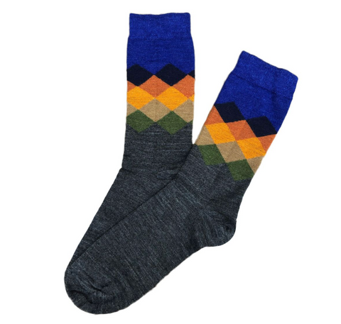 Harlequin Alpaca Sock