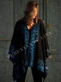 Teal Reversible Ruana