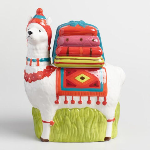 Ceramic Alpaca Cookie Jar