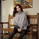 Embroidery Alpaca Shawl