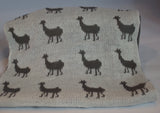 Soft Knit Llama Infinity Loop Scarf