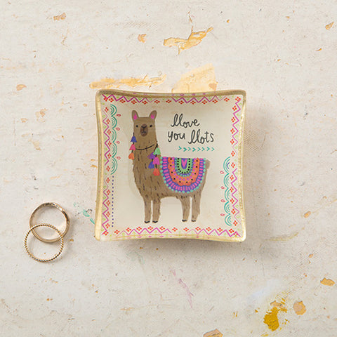 Llama Mini Glass Tray