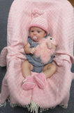 Handwoven alpaca baby blanket