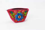 Handmade Wool Flower Change Purses