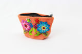 Handmade Wool Flower Change Purses
