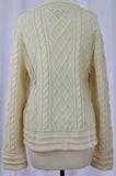 Alpaca Brushed Cable Knit Cardigan